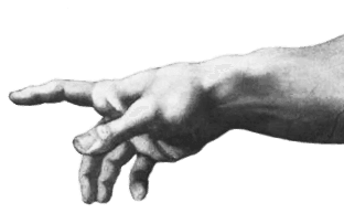 Decorative hand right